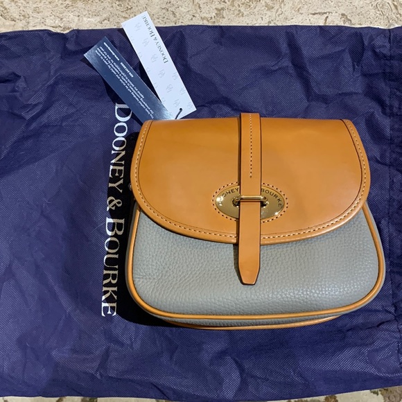 Dooney & Bourke Handbags - NWT Dooney and Bourke Cristina crossbody leather bag in smoke grey